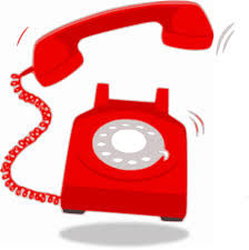 Phone ringing cartoon graphic